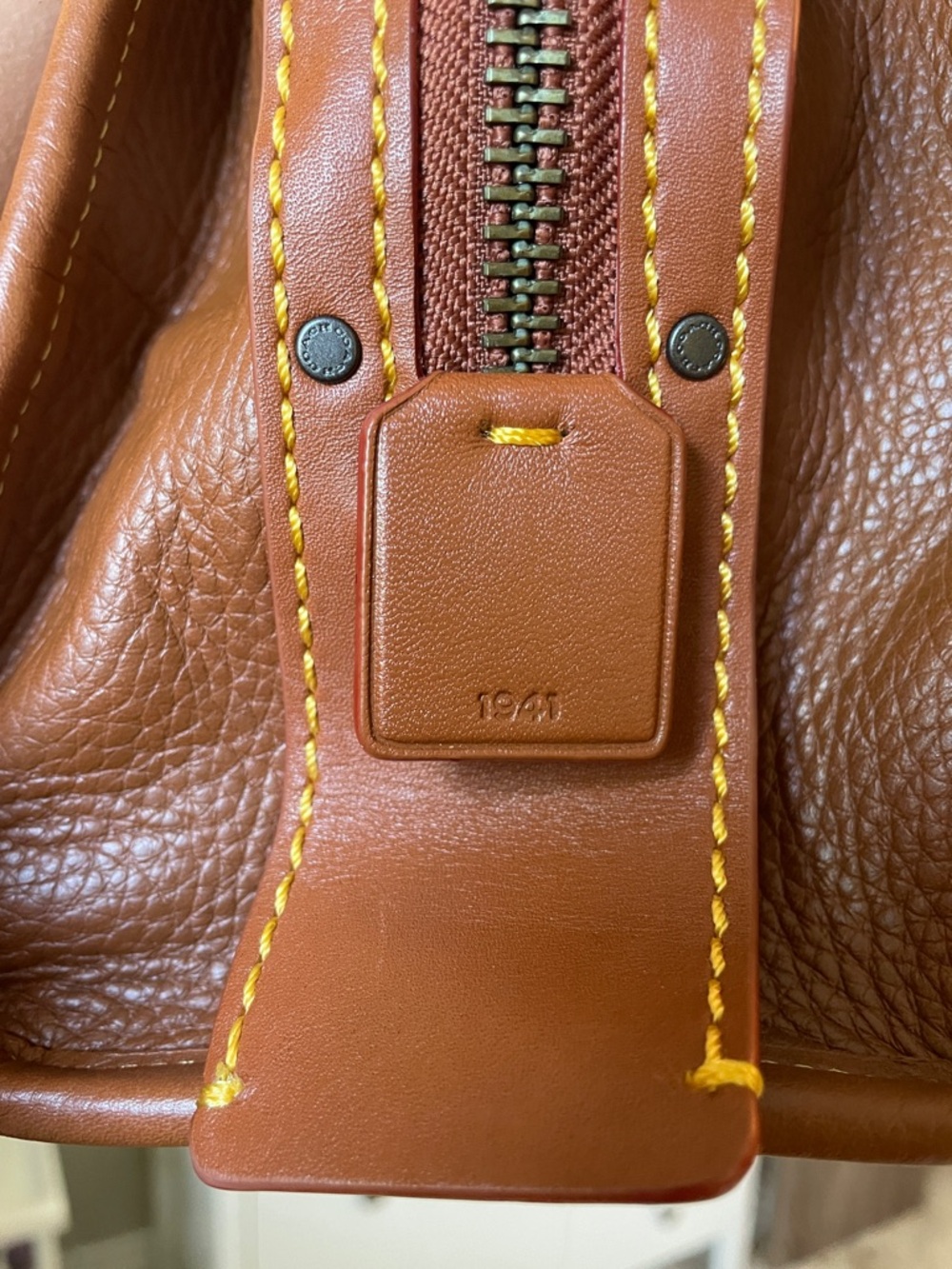 Coach 1941 Rogue 30 in Black Copper / Saddle NWT - Picture 5 of 17